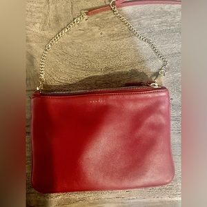 SANDRO Addict crossbody bag in dark red